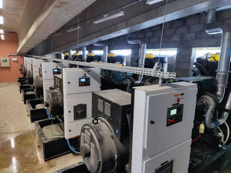 Grupo motor gerador industrial