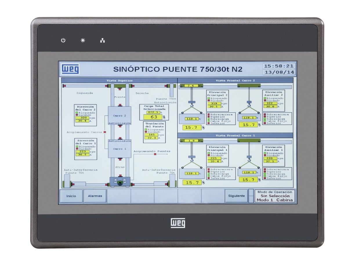 Interface homem máquina IHM industrial